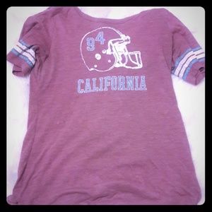 Shirt sleeved football shirt